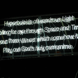 Alan Turing Epitaph in Neon. blinc 2012